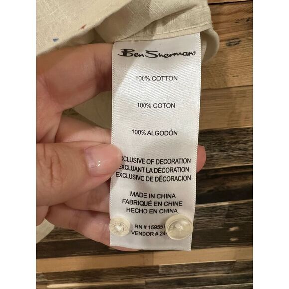 Ben Sherman NWT Digi Floral Print Short Sleeve Woven sz S - Picture 7 of 7